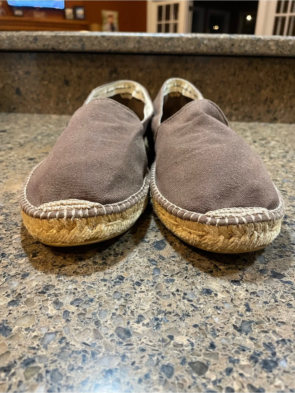 Viscata Barcelona Slip On Espadrilles Jute Sole Casual Boho Resort Neutral Sz 11